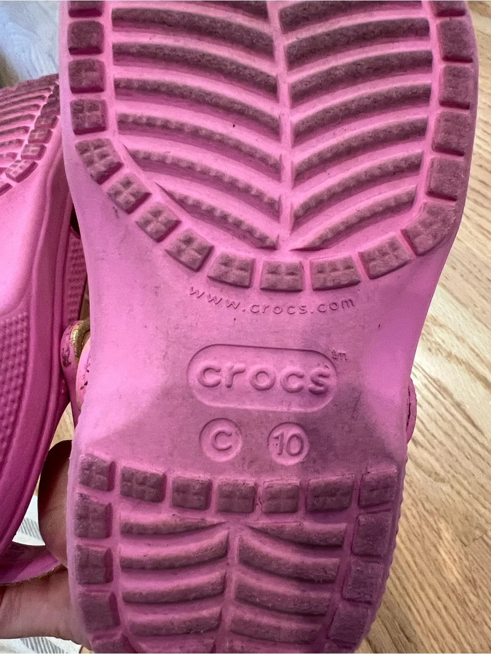 Crocs - Pink Disney Princes light up theme size C10
